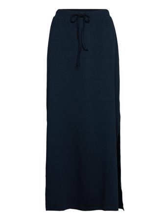 Objstephanie Maxi Skirt Lang Nederdel Blå Object