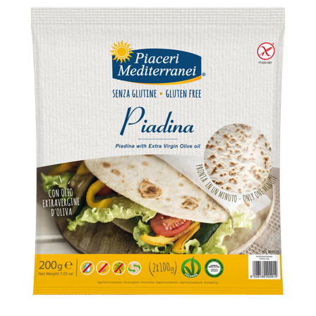 Piaceri Mediterranei Piadina Olio Di Oliva 200g