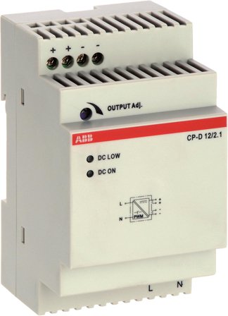 ABB CP-D 12/2.1 Strømforsyningsaggregat, Elfordeling & strømforsyning