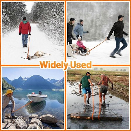 4 kpl 1,5 m Hirvenvetoköysi Oranssi Valjaat Hirven Vetoköysi Hirven Vetolaite Hirvenmetsästys Ac