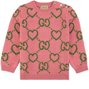 Kids - Gucci Pink GG Knit Sweater 36-48 Months - Jumpers and knitwear - 36-48 Months - Pink - Mädchen