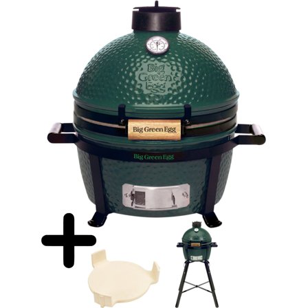 Big green egg Hiiligrilli Minimax + convEGGtor-paistokivi ja jalusta