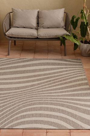 &Home - Ulkoilmamatto Riomaggiore Outdoorcarpet - Beige - Ulkomatot - 200X290 - - Homeroom