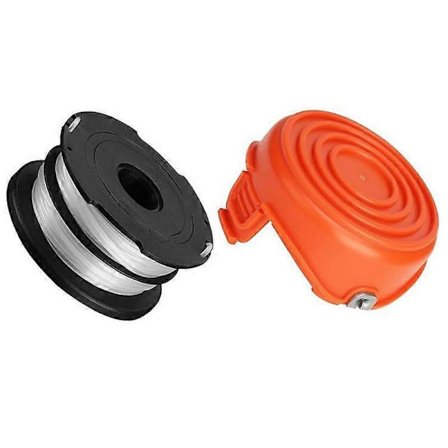 Erstatningsspole + Spoledeksel Kompatibel For Black & Decker GH750 / GH710 / GH700 Gressklipper, DF-065-BKP / RC-065-P&90517175