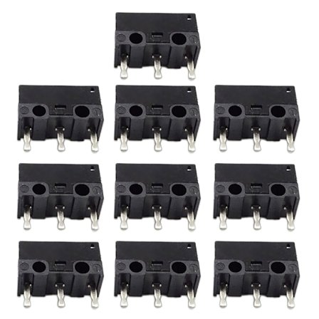 2/10 st Original Mus Micro Switch D2F-01 Japan Grå Punkt Gränslägesbrytare 1.47N
