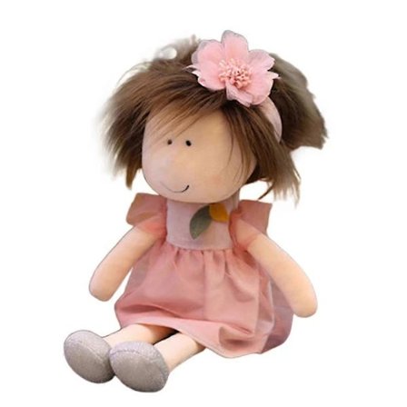Baby Doll with Clothes Cute Soft Rag Doll Beautiful Rag Doll Toy Handmade Rag Dolls Baby Girls Sleeping Partner Doll Christmas Gift