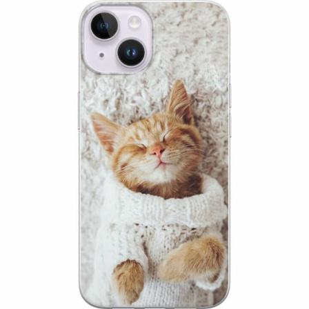 Apple Iphone 14 Genomskinligt Skal Katt