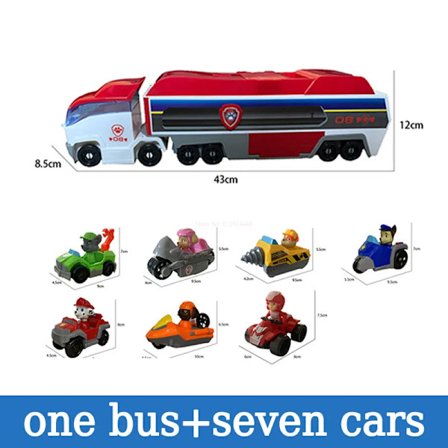 Paw Patrol Tower Rescue -bussi komentokeskus Patrulla Canina koirilla autoilla pentupartio toimintahahmot mallilelut[BT]