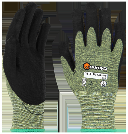 Eureka 15-4P Soft Stikkbeskyttelseshanske skjærebestandige hansker 9, Klær