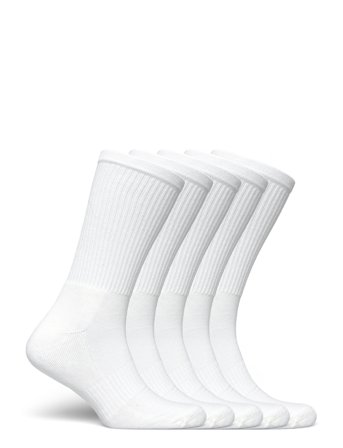 Tennis Socks 5-Pack ½ Terry. White Claudio