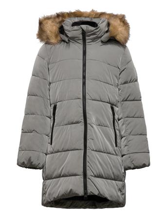 Kids' Long Winter Jacket Lunta Grey Reima