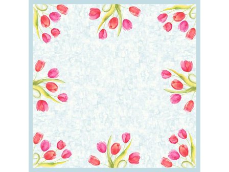 DUNICEL Duk Tulips 84x84cm 20/fp - Lyreco - Kök och servering - Servetter och dukar - Snibbdukar