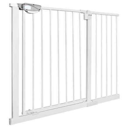 Dørbeskyttelsesgitter uten boring for barn - UISEBRT - 105-115cm - Hvit