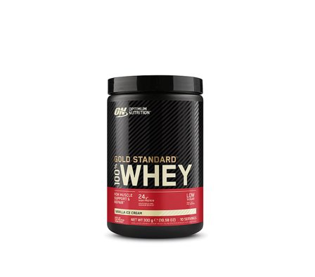 Optimum Nutrition 100% Whey Gold Standard Vanilla Ice Cream 300 g, Sport & Velvære, Protein & Energi, Proteinpulver