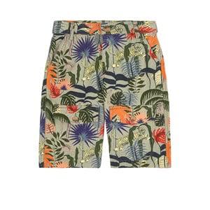 Kids - Lanvin Green Palm Print Bermuda Shorts 8 years - Shorts - 8 years - Grey