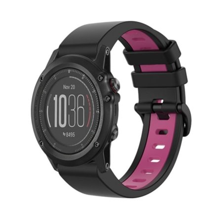 För Garmin Fenix ​​3 HR 26mm silikon watch i två färger