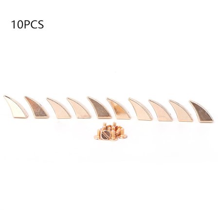 10 stk DIY fargerike legerings pigger punk nagler nagle kule for klær hatt dekorasjon (gull)