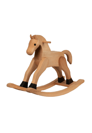 Spring Copenhagen The Rocking Horse Trädekoration 51 Cm Ek Inredningsdetaljer Beige