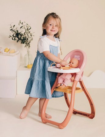Smoby Baby Nurse Highchair - Pink - ONE SIZE