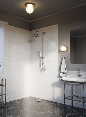 Liila 1 large tak/vegglampe - nordic gold/opal