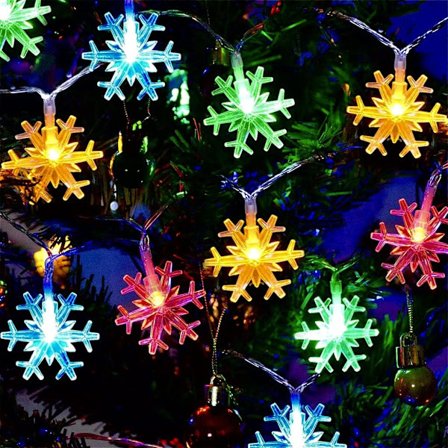 Lampa 5M 50 LED Batteridrevet Lys Kæde Jul Soveværelse Vindue (Farve)