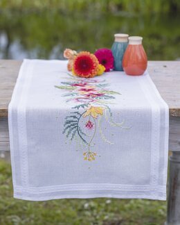 Broderipakke Tropiske Blomster - Løper - Vervaco