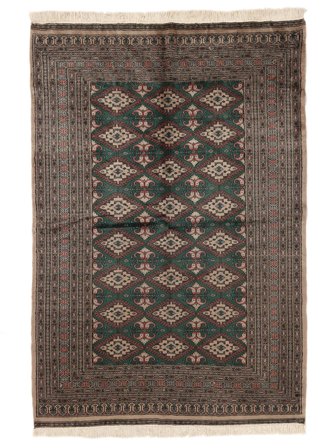 154X225 Tapis Pakistan Boukhara 2Ply D'orient Noir/Marron (Laine, Pakistan) Carpetvista