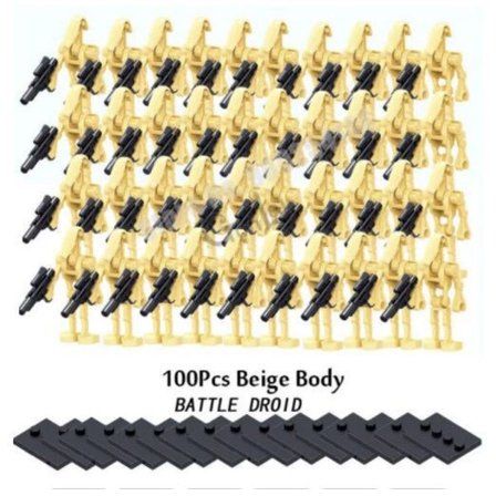 Puzzle Star Wars Battle Droid Soldat Byggeklodser - 100 stk.