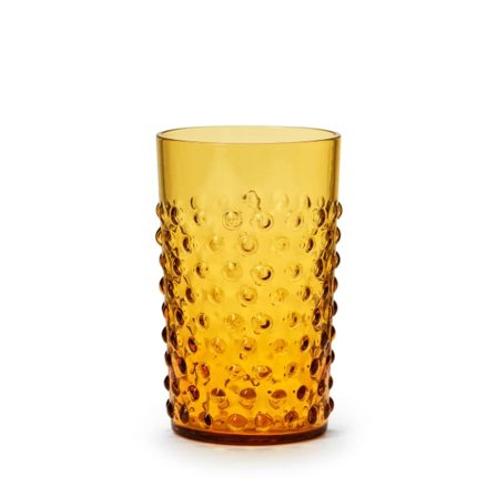 In Flore Cecilia Dricksglas, Höga, 2-pack Glas Orange 11 cm