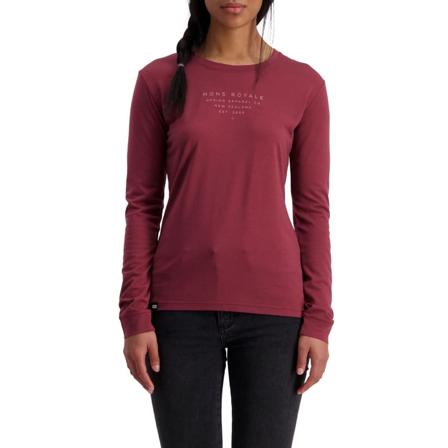 Mons Royale Women's Icon Longsleeve Women long-sleeved sweaters Red XS