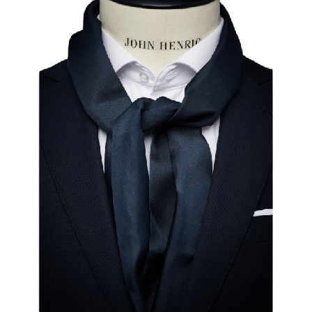 John Henric Silk Scarf Plain Halsdukar & scarves Herr Blå ONESIZE