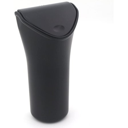 Bil Sopbehållare Auto Soppapper Passar Mugghållare, Sätets Ryggstöd Eller Dörr Med Lock Svart