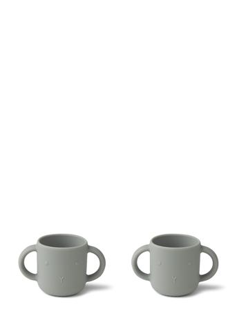 Gene Silic Cup - 2 Pack Home Meal Time Cups & Mugs Cups Blå Liewood