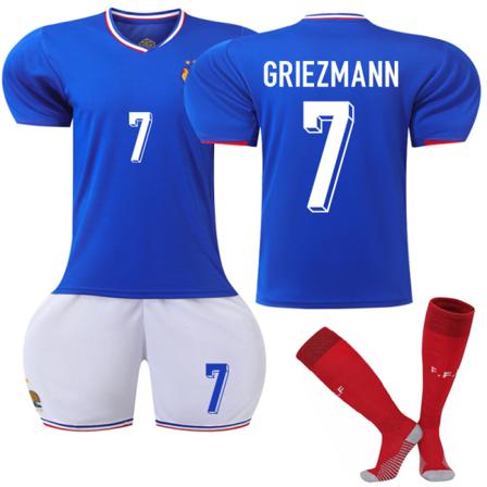 2024 Ranska kotipaita lapsille nro 7 Griezmann 16