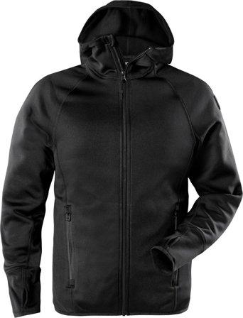 Fristads Outdoor Herr Calcium Polartec Power stretch hoodie, Svart