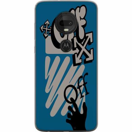 Motorola Moto G7 Genomskinligt Skal Off W