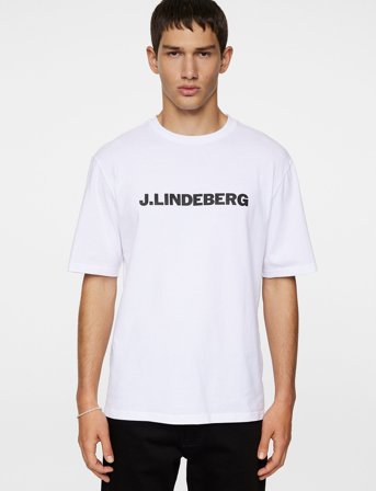 J. Lindeberg Parcy Logo Tee - White - M