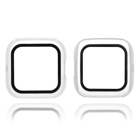 Fitbit Versa 2 stylish frame with tempered glass - Silver