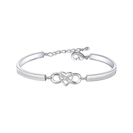 Gave til svigerdatter: Infinity Love Heart Armbånd til svigerdatter