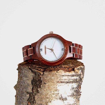 Sustainable Handmade Wooden Wristwatch for Women, The Magnolia