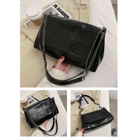 Dobbelt skuldertaske rejsehåndtaske SORT