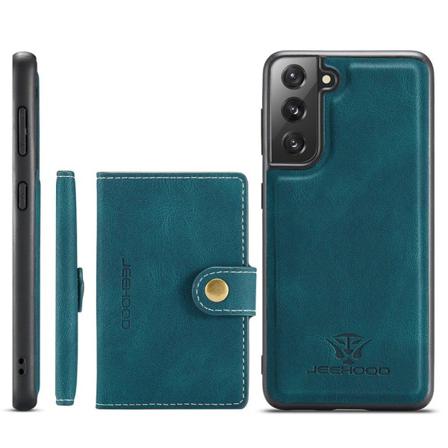 Effektfullt Skal Med Korthållare - Samsung Galaxy S21 Grön