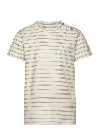 T-Shirt Ss Stripes En Fant Beige