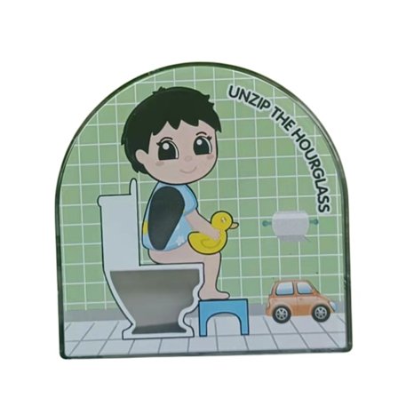 Toalett Timeglass Timer, 5 Minutters Dekorativt Timeglass Timer, Kreativt Mannlig Timeglass Toalett Timer, Toalett Treningstimer, for Kjøkken, Pusse 