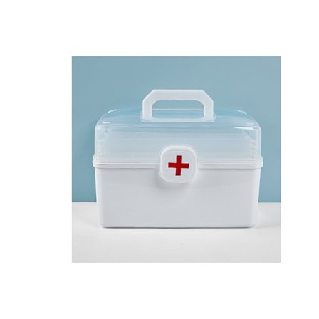 (28*16.5*16cm)Flerlagigt hemmedicinskåp med stor kapacitet, tre-