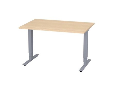 deNord Design Bord höj/sänk Pro 1200x800 björk/silver - Lyreco - Kontorsmöbler och inredning - Bord och hurtsar - Skrivbord - Höj/sänkbar