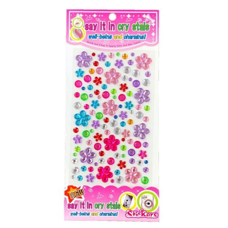 Krystallklistremerker Rhinestone Klistremerker 2 2