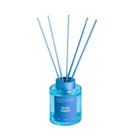 5X 120ml Eldfri Rattan Aromaterapi Eterisk Olja Reed Diffuser Set Blue Coast