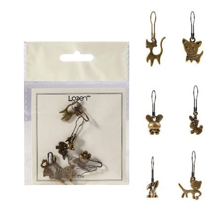 Stickningsmarkörer Antal 0~9 stygnmarkörer B-6PCS B-6PCS