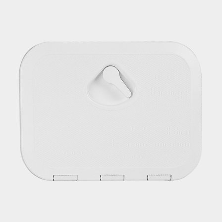 Tampa de inspeção Nuova Rade Top Line, retangular, 275 x 370 mm, com fecho, branca